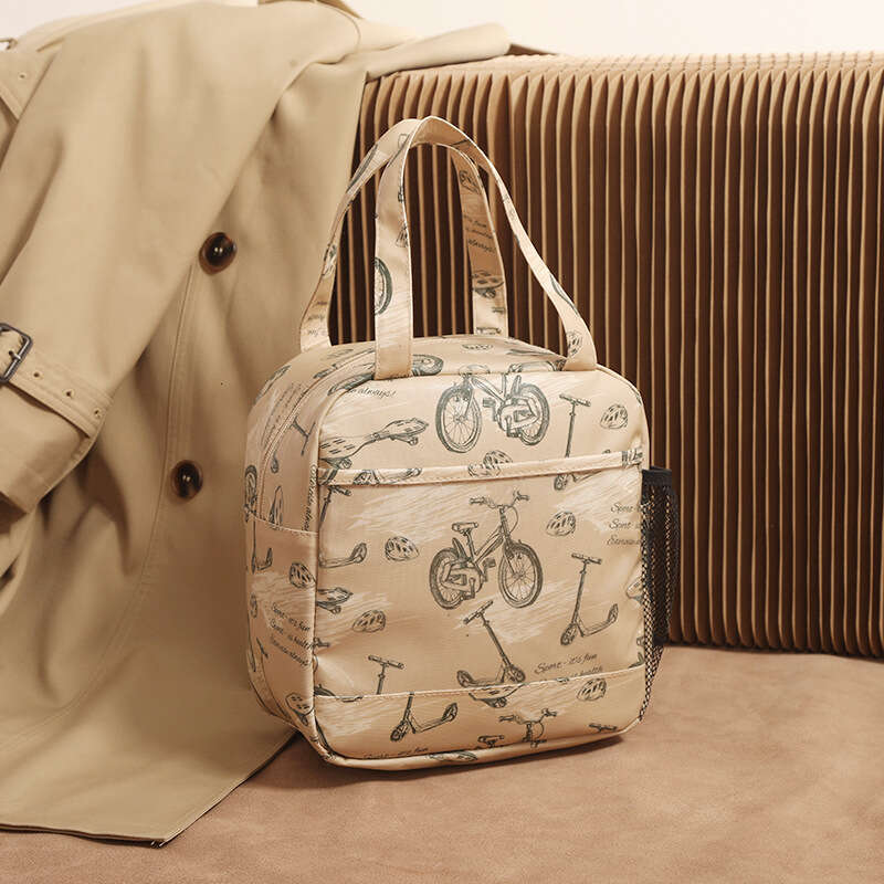 New Cute Portable Insulated Large Capacity Handheld Bento Student Picnic Lunch Box Bag Hot