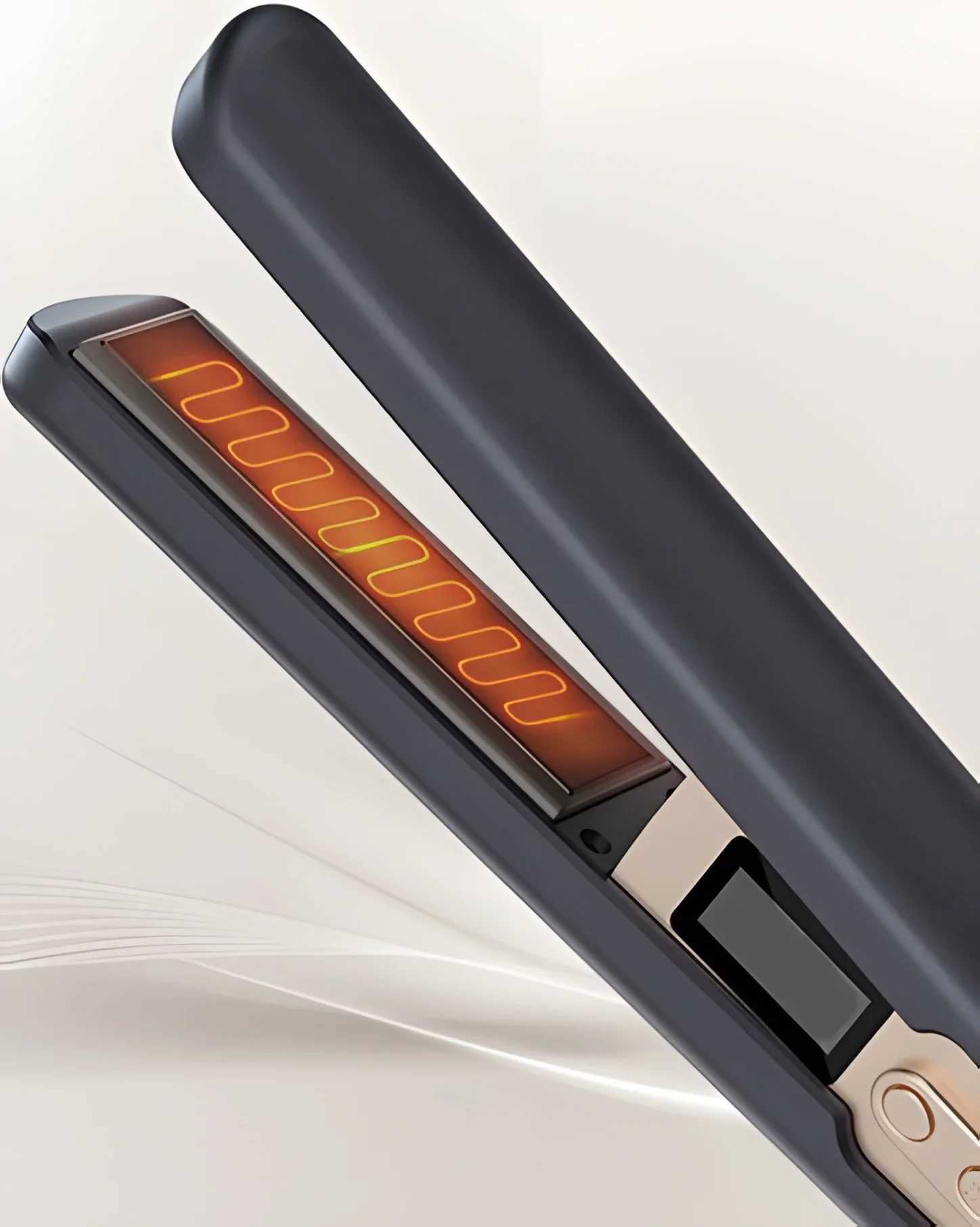Wireless Portable Type-C Hair Straightener and Curler for Instant Styling Perfect Travel and Dorm Use Gift W250610