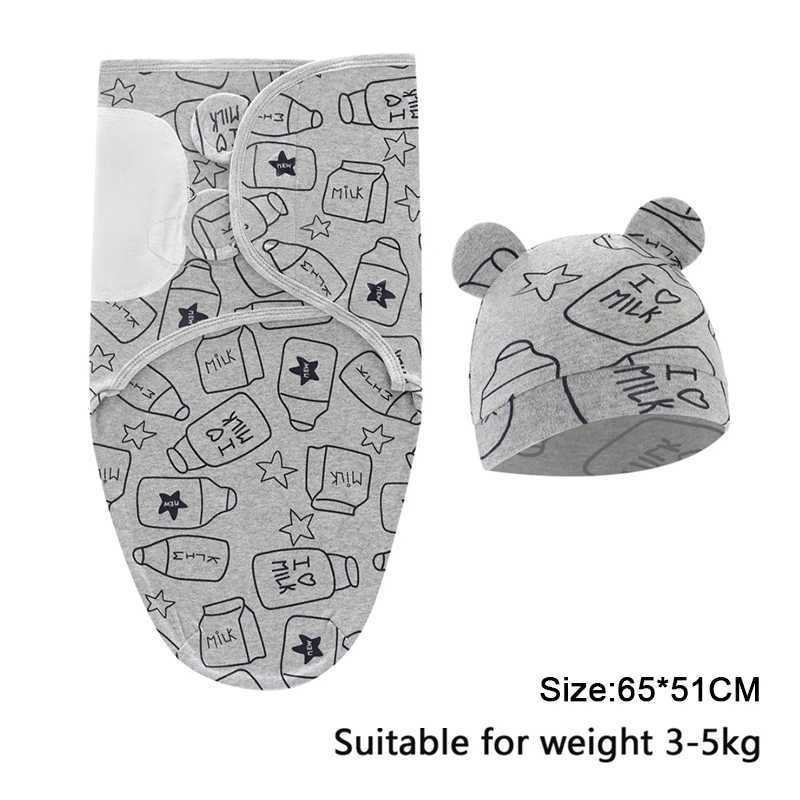 100% Cotton 0-3 Months Newborn Swaddle Sleepsack New Born Baby Swaddling Bedding y250610LZC5