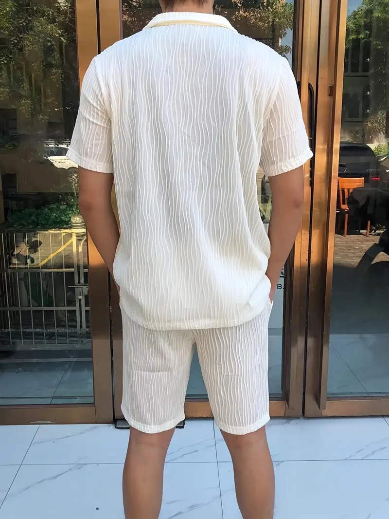 Mens Tracksuits Fashion T-Shirt Shorts Set High Quality Menswear for Casual Wear black white two piece sets shirts and short trousers sets