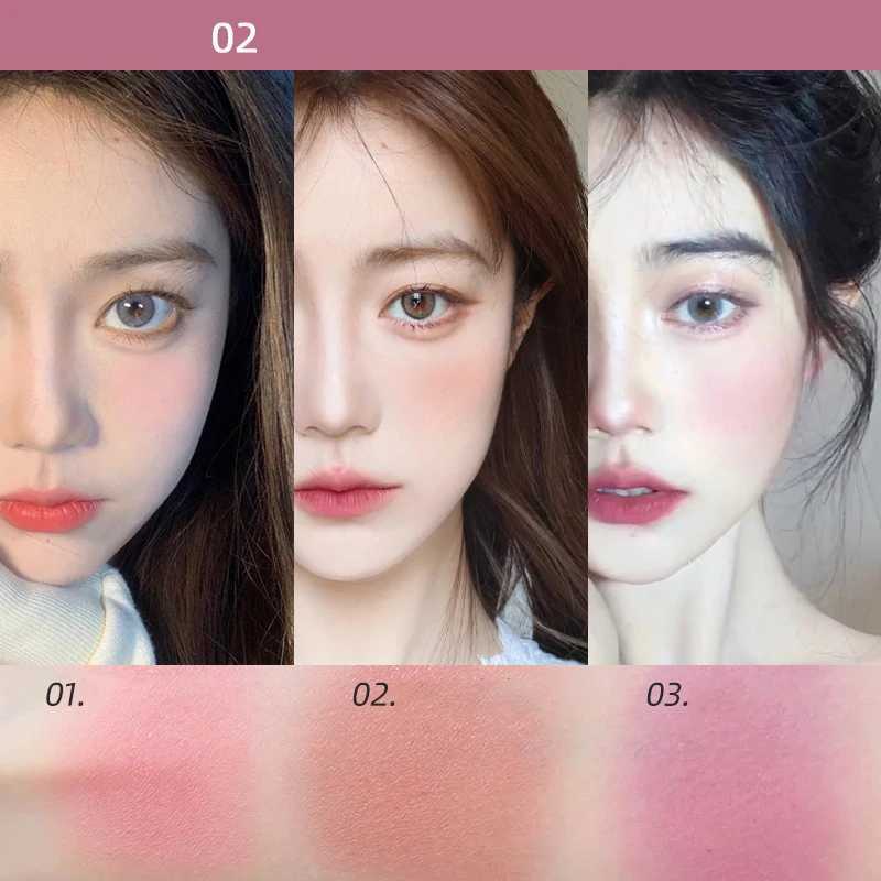 3 Colors/set Blush Plate Peach Pallete Ace Mineral Pigment Cheek Blusher Powder Makeup Professional Contour Shadow Pink BlushXJ250609