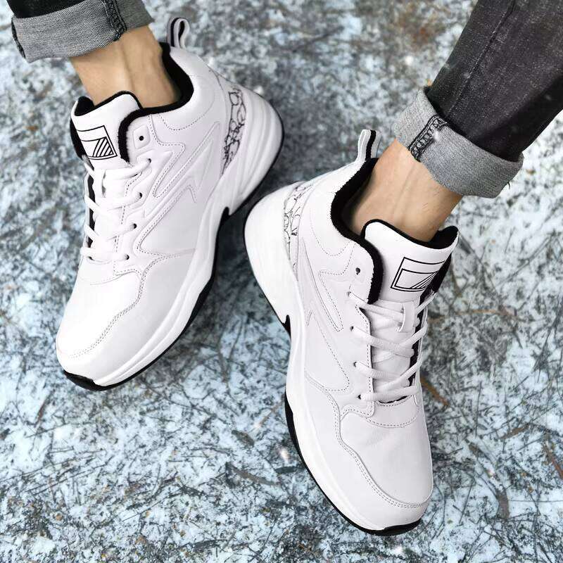 New Style Plus Veet Warm Cotton Shoes Wear-resistant Running Walking Basketball Casual Sneakers
