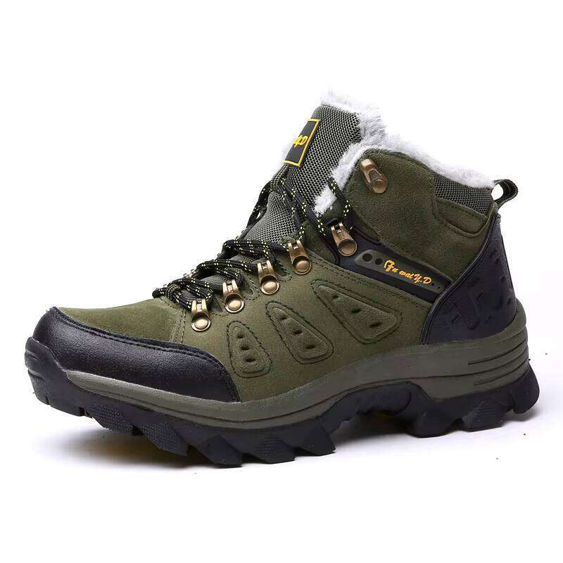 New Arrival Factory Outdoor Mens Add Veet Keep Warm Sport Hiking Boots Shoes