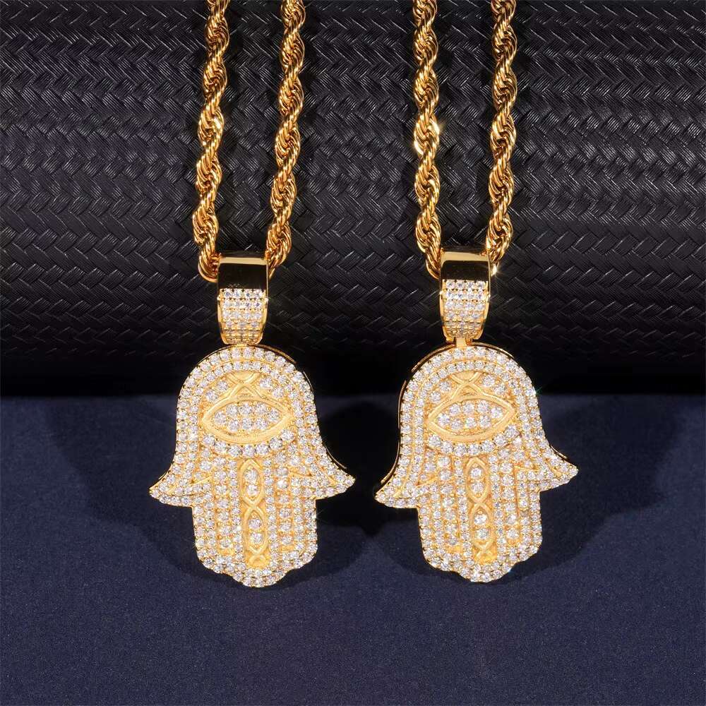 S925 Silver Moissanite Handheld Pendant