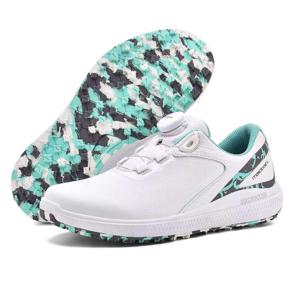 New Arrive High Quality Golf Women Breathable Microfiber Upper Rotating Shoelaces Sport Shoes