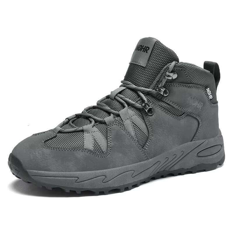Wholesale Outdoor Fashion Men's Plus Size Hiking Shoes High Quality Leather Sneakers