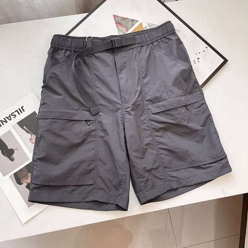 Island Country Single American Style Functional Cargo Men's And Women's Nylon Casual Sports Quick-Dry Thin Breathable Mid-Length Shorts B5