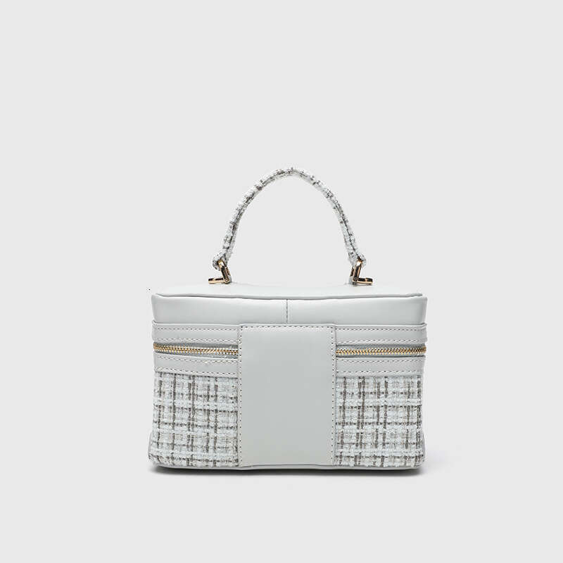 New Box Square Woolen Material Chain Small Fashion Women's Bag High-end Ladies Handbag