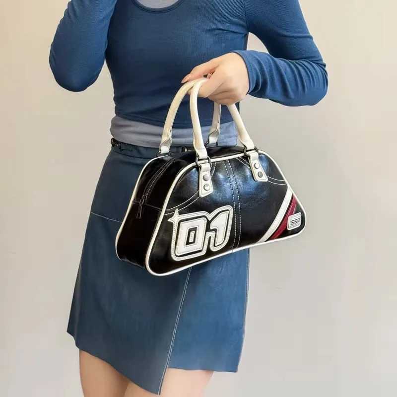 Trapezoidal Baseball Bag Lady Fashion Casual Travel Handbag Tote Large Capacity Shoulder Crossbody Bag PU Leather Sac A Main Y250607