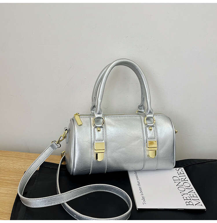 Korean Boston for Women 2024 New Summer Shoulder Crossbody High-Quality Niche Handbag Pillow Bag GUHUISHU