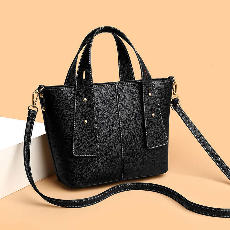 2025 Trendy Textured Women's Niche Wide Strap Handbag Crossbody Fashion Versatile Shoulder Bag