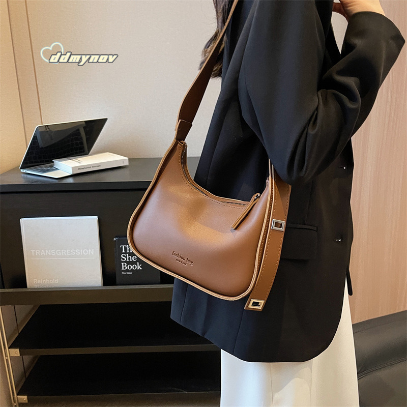 Niche Design Crossbody 2024 New High-end Fashion Women's Versatile Texture Casual Shoulder Underarm Bag Trend ddmynov