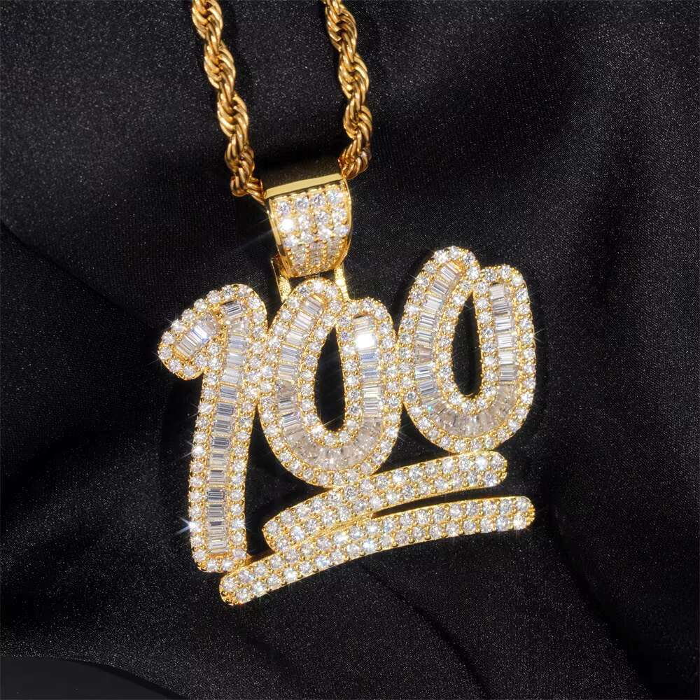 S925 Silver Moissanite Hip Hop Fashion Pendant