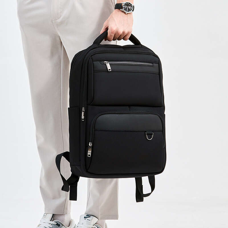 Men's High-End Backpack, Multi-Functional Business Laptop Bag, Large Capacity Double Shoulder Bag
