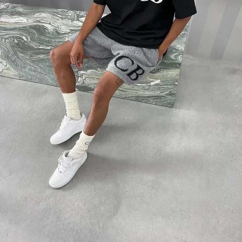 2024 New Knitting CB Shorts Men Woman 1:1 Top Quality Fashion Classic Jacquard Joggers Streetwear