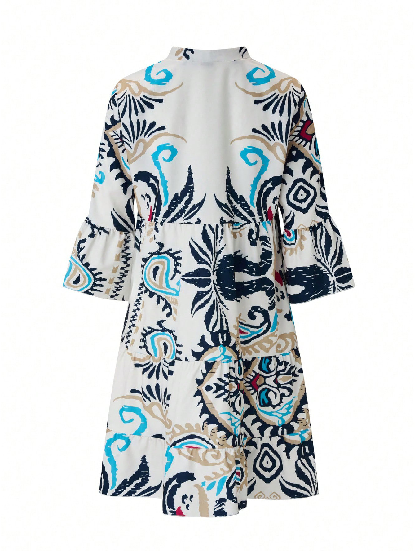 K222Women's 2025 holiday style women's loose casual floral dress