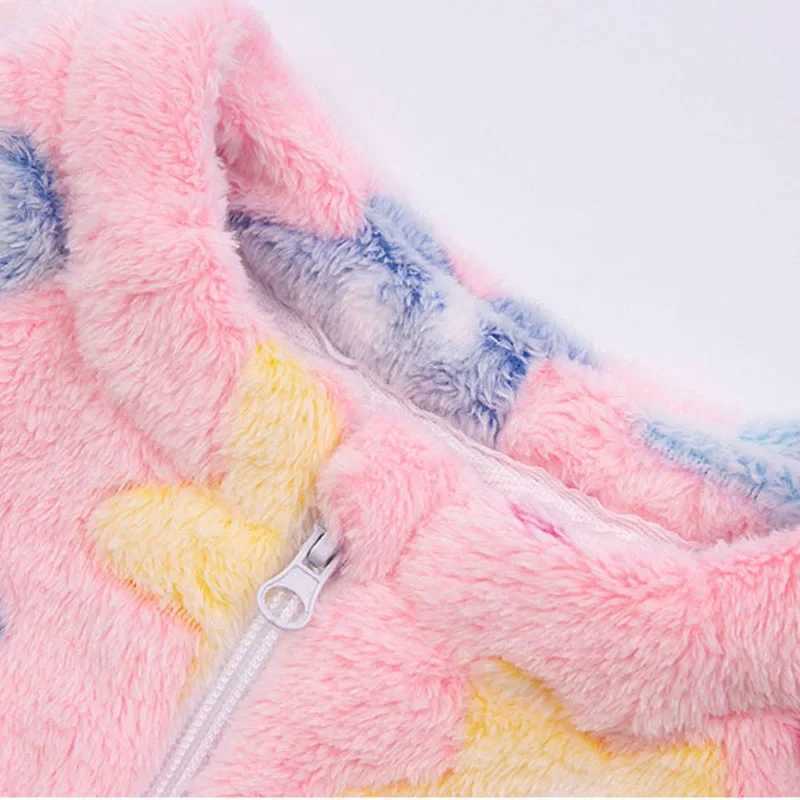 Kids Onesie Boys Girls Long Sleeve Flannel Pajamas Children Winter Cartoon Sleepwear Baby Sleepwear 1-4 Years Sleeping Bag y250610ZXV7