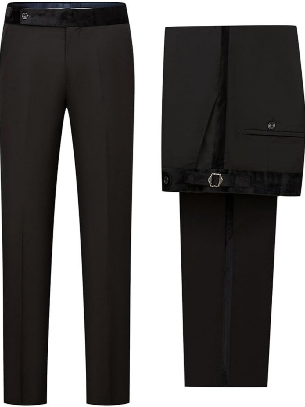 Side Satin Stripe Men Pants 1 Piece Set Straight Trousers Classic Fit Groom Wear Party Evening Wedding Pant Customized