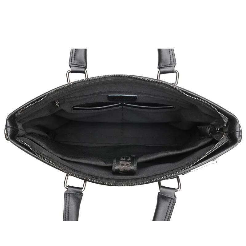 2024 new handbag business briefcase shoulder crossbody soft leather computer fashion casual mens bag wear