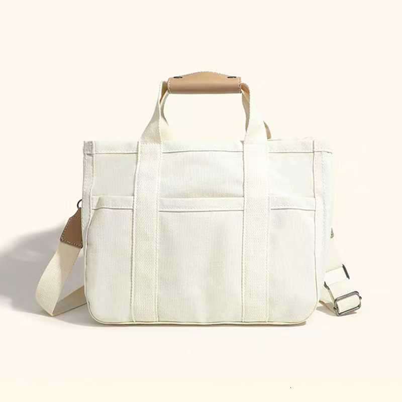 New Korean Style Casual Commuter Handbag Multifunctional Lightweight Mommy Canvas Large Capacity Tote Bag