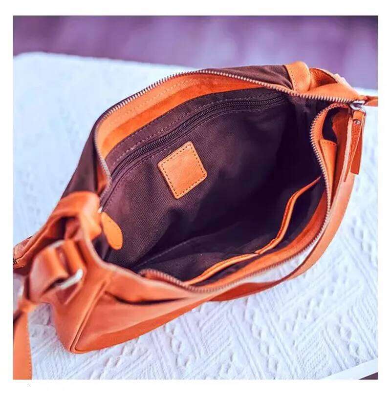 Organizers designers handmade genuine leather women's crossbody outdoor party first layer cowhide female shoulder bag