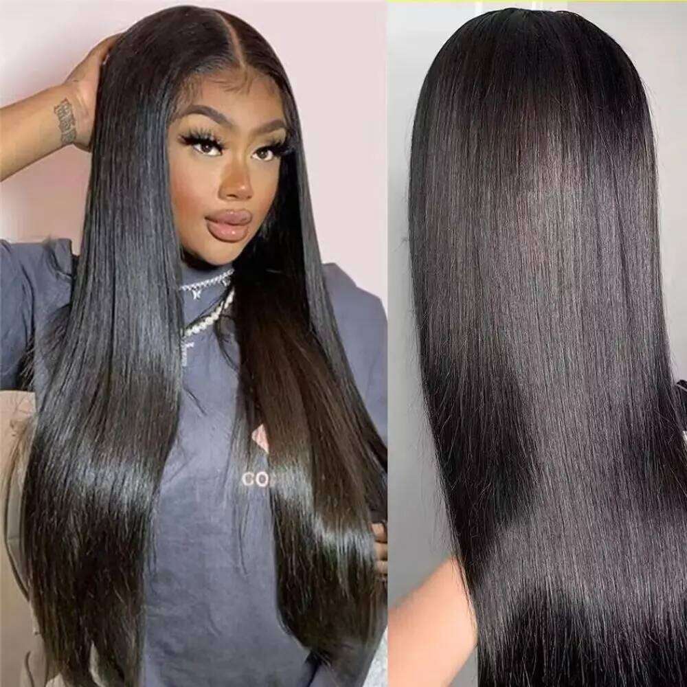 13x4 13x6 Straight Front HD Transparent Brazilian Human Hair Wigs For Women 360 Lace Frontal 5x5 Closure Wig