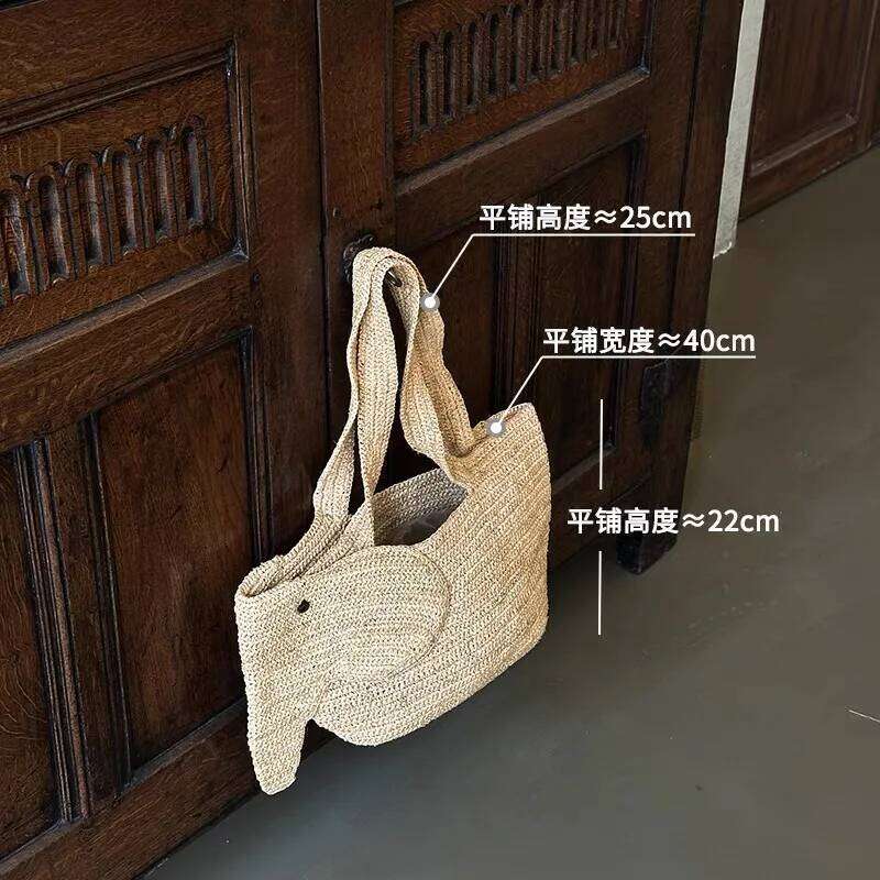 NEW Summer Women Large Capacity Shoulder Raffia Straw Basket Handbag Fashion Female Designer Beach Bag Shopper Tote