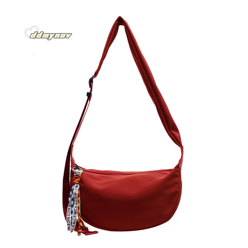 New Canvas Casual Dumpling for Women 2025 Spring Summer Korean Fashion Trendy Single Shoulder High-end Simple Crossbody Bag ddmynov