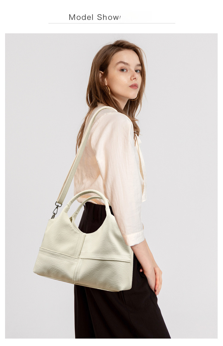 Free Shipping Designer Luxury Textured Soft Leather Handbag For Middle-aged Women, New Lightweight Commuter Large Capacity Shoulder And Crossbody Bag 