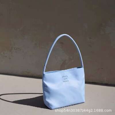 Korean Niche Mucu and Ebony Fashion Commuter Tote Handbag Nylon Underarm Bag for Women