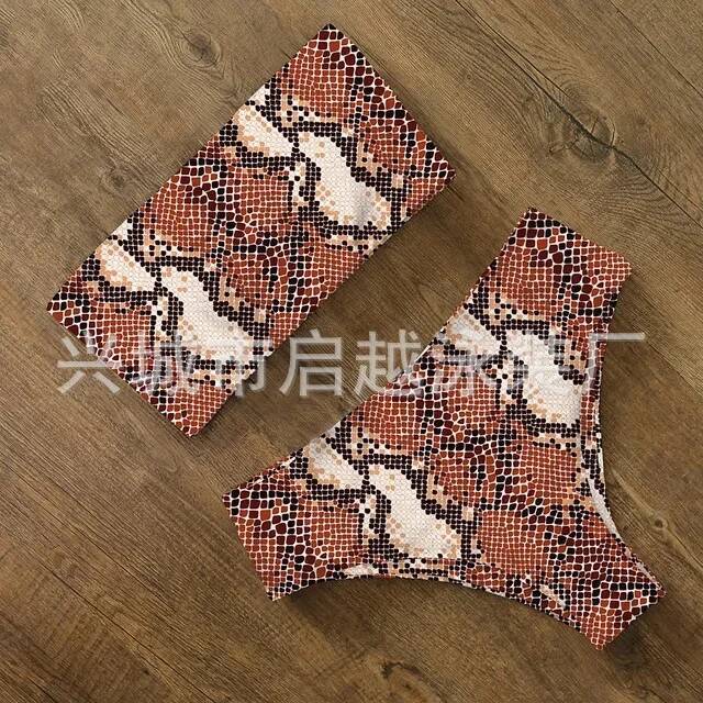 2022 Swimwear Swimsuit Women Print High Waist Bikini Set Bathing Suit Female Beach Wear Biquini