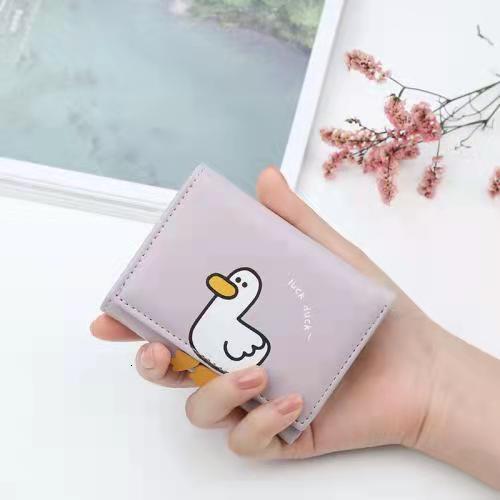 Free Shipping 2025 New Designer Bag For Women With Multiple Card Slots Cute And Practical Duck Short Wallet Coin Bag Exquisite And Trendy Card Bag