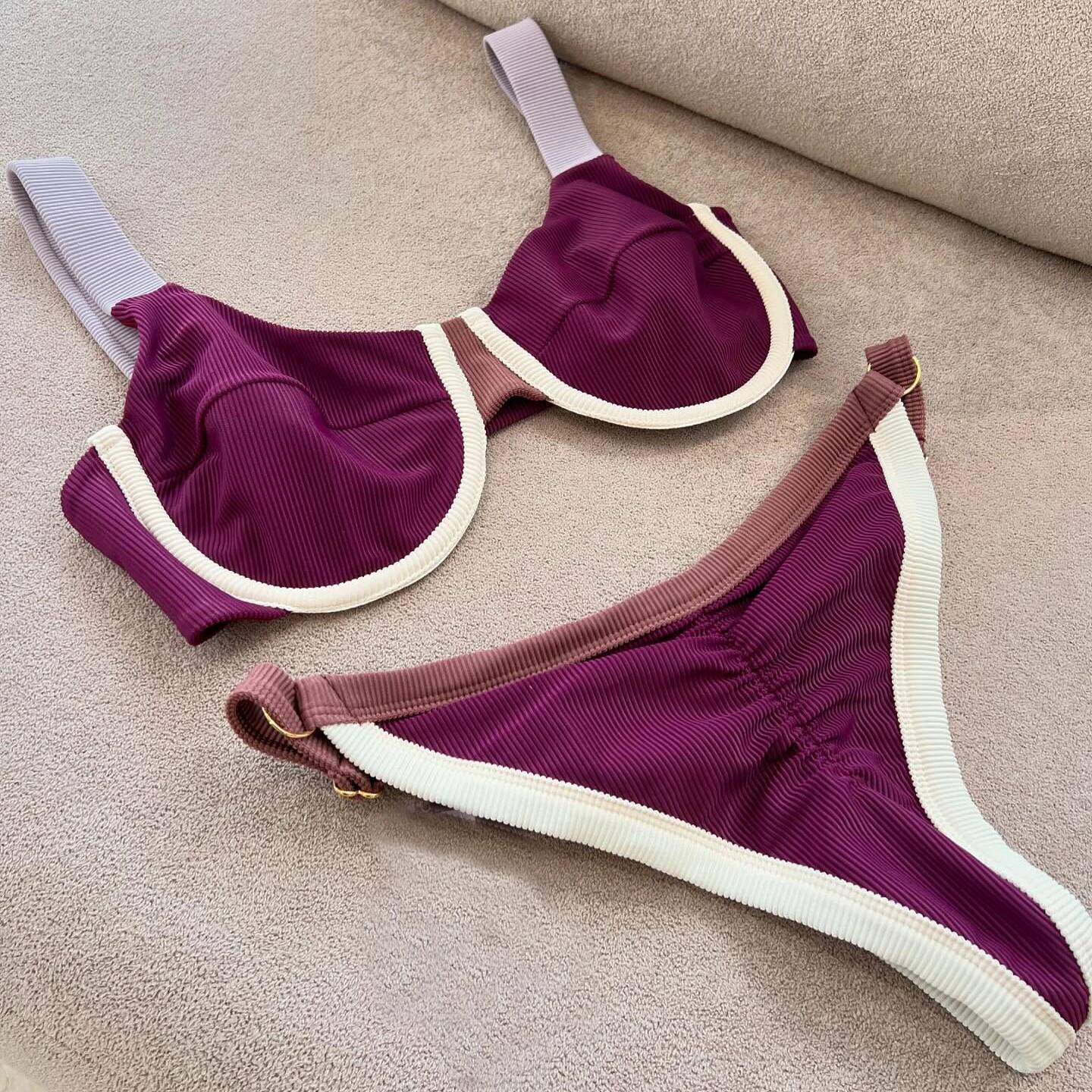 Push Up Bikinis Sexy Swimsuit Women Swimwear Micro Bikini Set Low Waisted Swim Suit Patchwork Beachwear Brazilian Biquini Female