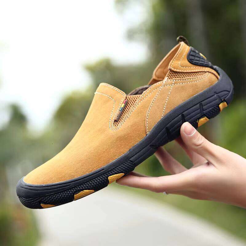 Hot Sale Fashion Men's Jungle Leather One Foot Casual Shoes