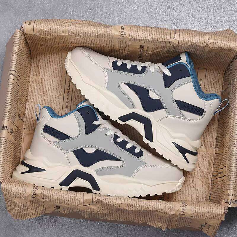Hot Selling Men's High Top Casual Fashion Trend Outdoor Sports Soft Sneakers Shoes
