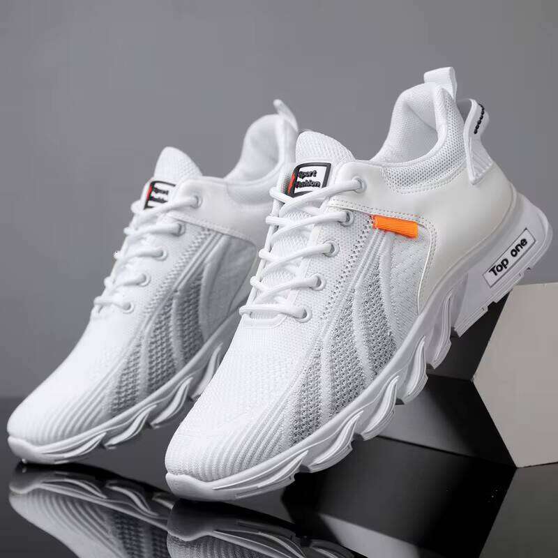 Spring New Flying Woven Breathable Mesh Blade Running Casual Men's Shoes