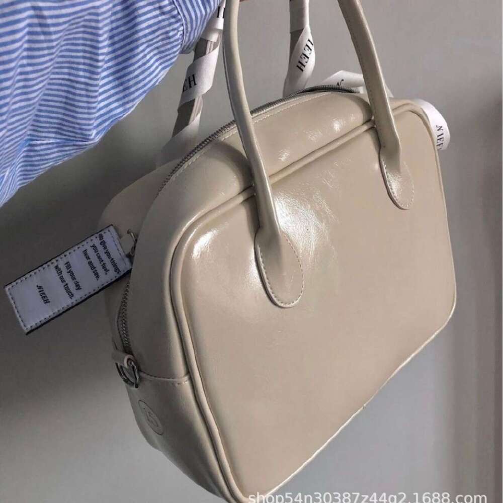 Korean NIEEH Small Square Genuine Leather Large Capacity Shoulder Handbag Crossbody Jennie Style Pillow Bag