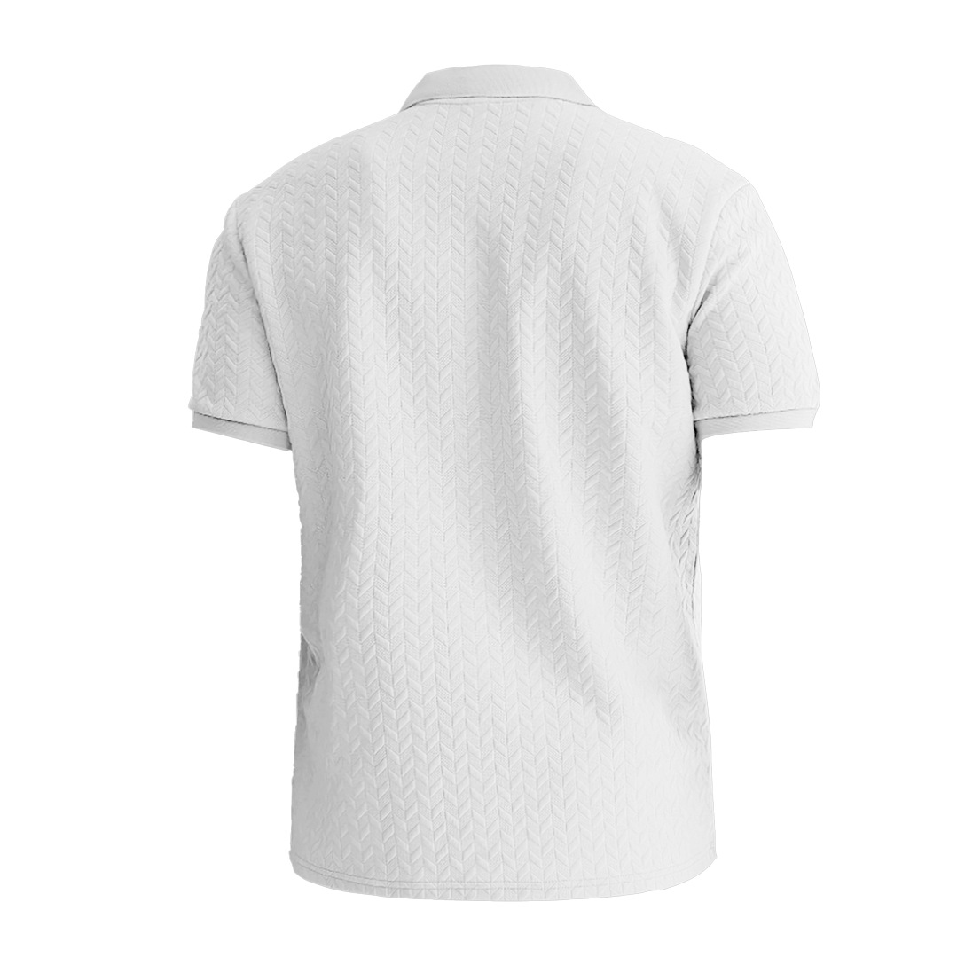 Men's POLO shirts designer T-shirts high-end front panel fashion summer heavyweight jacquard design simple casual business loose POLO short sleev