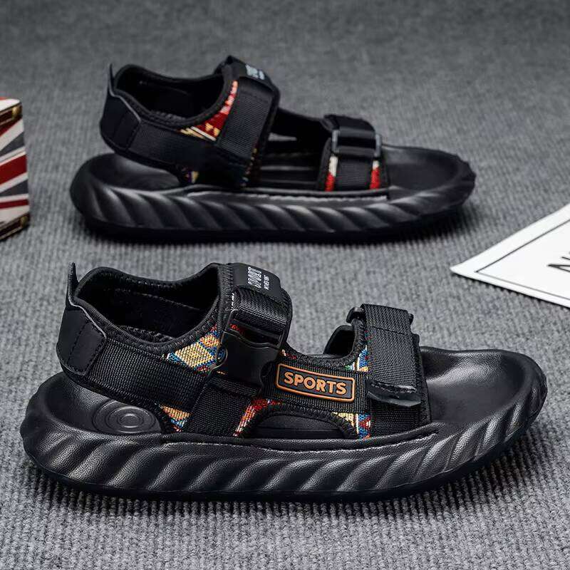 2025 New Fashion Beach Wear-resistant Sandals EVA Out Sole Non-slip Men's Shoes