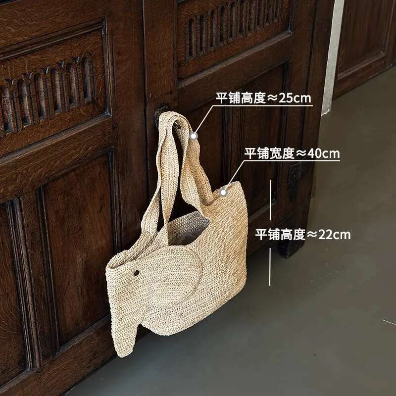 NEW Summer Women Large Capacity Shoulder Raffia Straw Basket Handbag Fashion Female Designer Beach Bag Shopper Tote