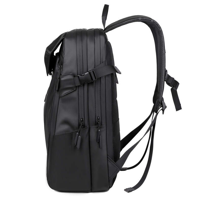 Trendy Waterproof Leather Lightweight Large Capacity Travel Business Commuter Backpack, Cycling Backpack