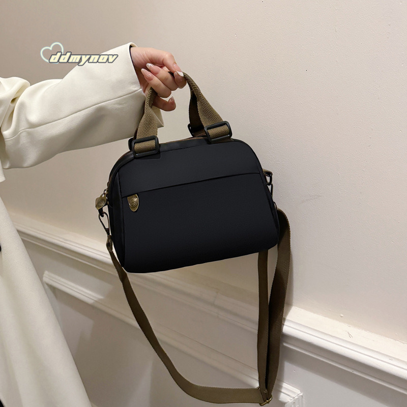 Versatile Waterproof for Women 2024 New High-end Oxford Cloth Handbag Ladies Canvas Casual Crossbody Bag ddmynov