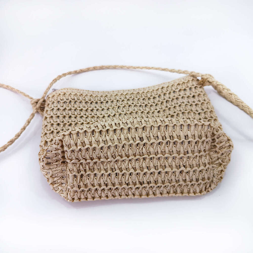 2024 Women's Shoulder Fashion Travel For Girls Commuting Daily Versatile Straw Bag 250531