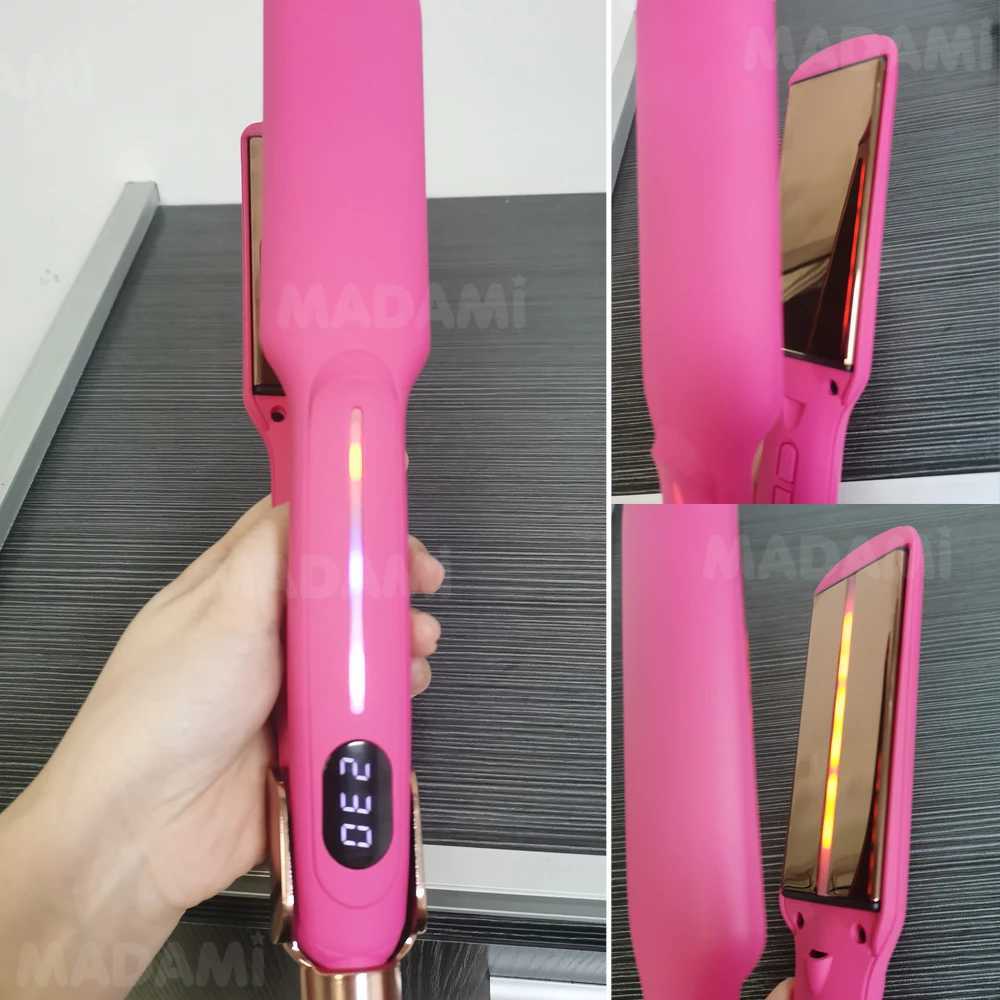 Infrared Hair Straightener Curler Titanium Plate Fast Heating Flat Iron 230 / 450 F Professional Salon Styling Tool 110V-240V W250610
