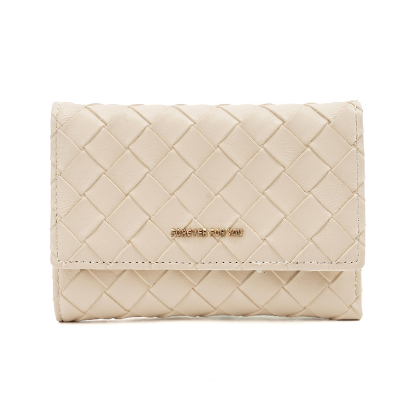 Free Shipping 2025 New Designer Bag Exquisite High-end Women's Wallet Woven Pattern Multifunctional Large Capacity Coin Bag Exquisite Practical C