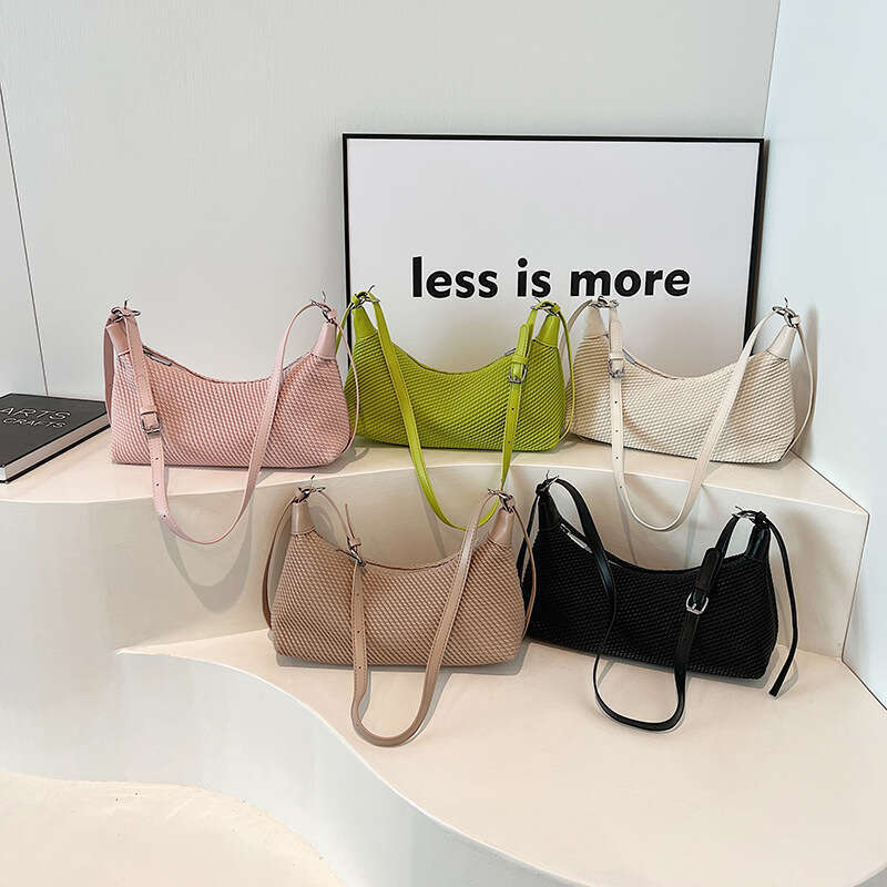 High-Quality Texture Underarm for Women 2024 New Trendy Fashion Casual Pleated Handbag Shoulder Crossbody Bag GUHUISHU