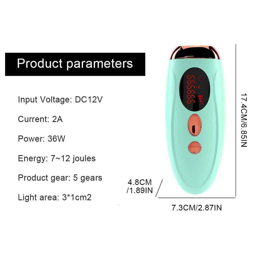 Laser Epilator Electric 999999 Flashes Permanent Removal Device 5 Modes At Home Hair Remover hine for Women
