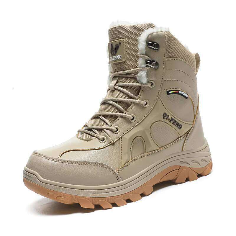 Outdoor Wholesale Waterproof Snow Non-slip Plush Boots for Men