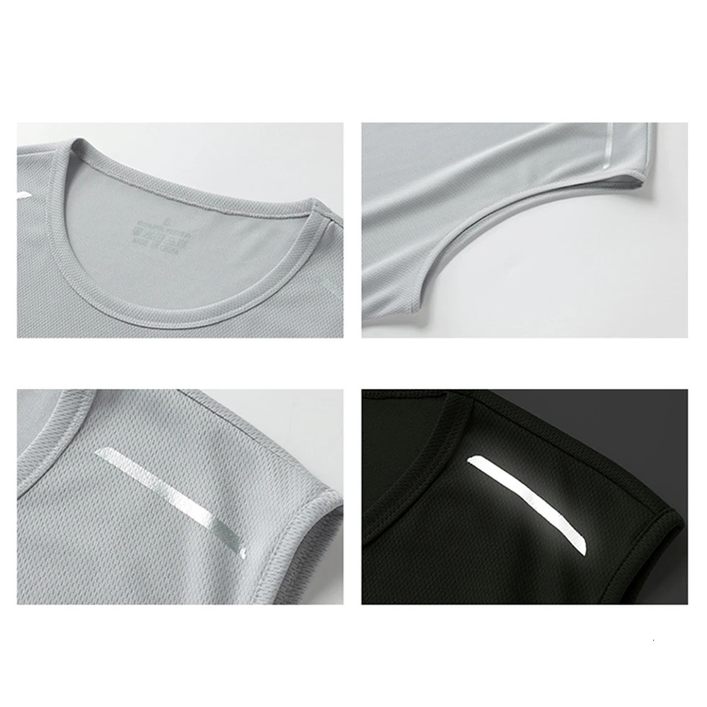 Mens Workout Stringer Tank Tops Fitness Performance Muscle Sleeveless Shirts Gym Bodybuilding Vest Quick Dry Athletic T 250606