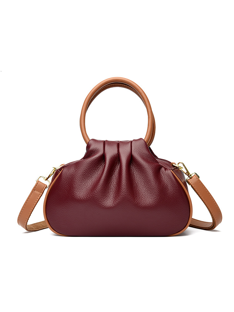 Free Shipping Trade Luxury Handbag 2025 New Designer Cloud Dumpling Bag Large Capacity Mom Bag Pleated Shoulder Crossbody Women's Bag